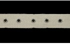 TWILL TAPE  EYELET TO MIDDLE PER 2.5 CM. ECRU