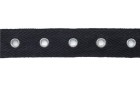 TWILL TAPE  EYELET TO MIDDLE PER 2.5 CM. BLACK