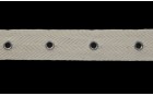 TWILL TAPE  EYELET TO MIDDLE PER 4 CM. ECRU
