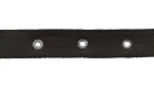 TWILL TAPE  EYELET TO MIDDLE PER 4 CM. BLACK