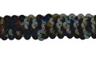 TAPE CHINA ELASTIC WITH SEQUIN BLACK