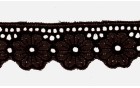 LACE EMBROIDERY COTTON LACE WITH HOLES BLACK