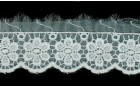 LACE ORGANZA WITH RAYON WHITE