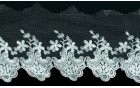 LACE TULLE EMBROIDERY COTTON WHITE
