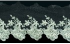 LACE TULLE EMBROIDERY COTTON ECRU