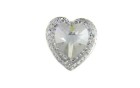 STONE HEART WITH STRASS NICKEL