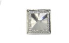 STONE SQUARE WITH STRASS NICKEL