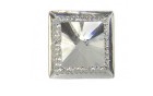 STONE SQUARE WITH STRASS NICKEL
