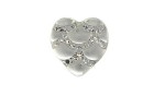 STONE HEART WITH STRASS NICKEL