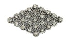 DECORATIVE WITH STRASS SILVER BLACK
