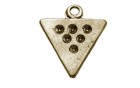 HANGING METAL TRIANGLE GOLD