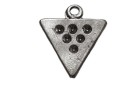 HANGING METAL TRIANGLE SILVER BLACK