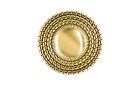 BUTTON WITH SHANK - FOOT METAL GOLD