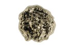 BUTTON WITH SHANK - FOOT METAL GOLD BLACK