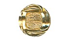 BUTTON ALUMINUM WITH SHANK - FOOT GOLD