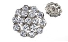 BUTTON METAL WITH STRASS CRYSTAL NICKEL