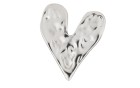 BUTTON METAL HEART WITH SHANK - FOOT NICKEL