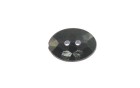 BUTTON STRASS OVAL 2 HOLES BLACK