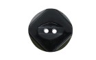BUTTON POLYESTER THICK 2 HOLES BLACK