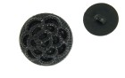 BUTTON WITH SHANK - FOOT BLACK