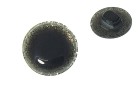 BUTTON POLYESTER WITH SHANK - FOOT BLACK SILVER NICKEL