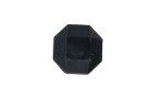 BUTTON STRASS SQUARE WITH SHANK - FOOT BLACK