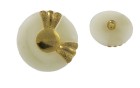 BUTTON GOLD WITH PEARL WITH SHANK - FOOT ECRU