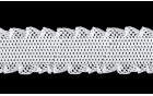 ELASTIC DECORATIVE NET WITH WAVE FRILL ECRU