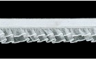 ELASTIC ΟΡΓΑΝΖΑ WAVE FRILL DOUBLE WHITE