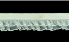 ELASTIC ΟΡΓΑΝΖΑ WAVE FRILL DOUBLE ECRU