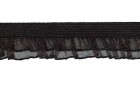 ELASTIC ΟΡΓΑΝΖΑ WAVE FRILL DOUBLE BLACK