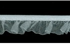 ELASTIC ΟΡΓΑΝΖΑ WAVE FRILL WHITE