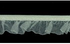ELASTIC ΟΡΓΑΝΖΑ WAVE FRILL ECRU