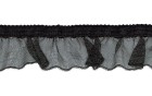 ELASTIC ΟΡΓΑΝΖΑ WAVE FRILL BLACK