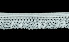 ELASTIC LACE WAVE FRILL WHITE