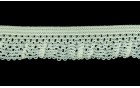 ELASTIC LACE WAVE FRILL ECRU