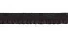 ELASTIC DECORATIVE WAVE FRILL BLACK