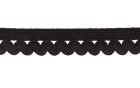 ELASTIC DECORATIVE DULL BLACK