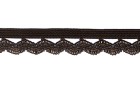 ELASTIC DECORATIVE SHINY BLACK
