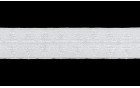 ELASTIC SATIN FOLDED WITH DESIGN WHITE