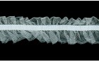 ELASTIC ORGANZA WAVE FRILL WHITE