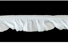 WAVE FRILL ELASTIC RAYON WHITE