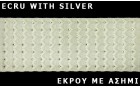 ELASTIC DECORATIVE ECRU WITH SILVER METAL YARN ECRU