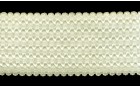 ELASTIC DECORATIVE WITH DESIGN ECRU
