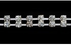 STRASS CRYSTAL DOUBLE LINE NICKEL