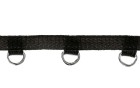 RIBBON TWILL TAPE WITH METAL RING BLACK