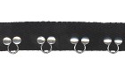 RIBBON TWILL TAPE WITH SILVER FEMALE BLACK
