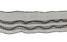TRIMMING ORGANZA WITH BEADS BLACK