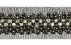 TAPE TULLE WITH BEADS AND STRASS BLACK