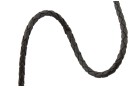 CORD LEATHER BRAID IMPORTED BLACK